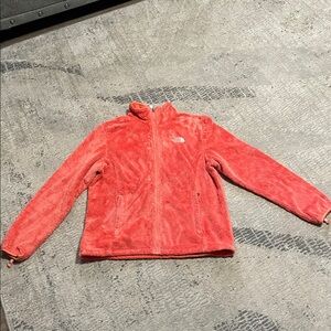 North Face Women’s Osito Lizzie Orange Fleece Jacket Sz Large
